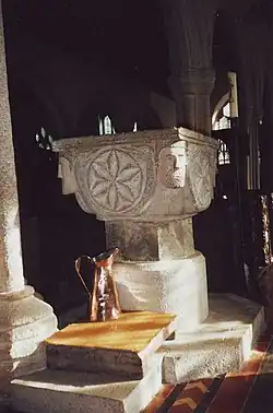Image 22The font of St Nonna's church, Altarnun (from Culture of Cornwall)