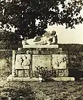Monument dedicated to the heroes and martyrs of the Bessillon in Pontevès (overview,1949).