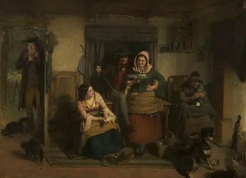 The Listener Ne'er Hears Gude o' Himsel by Thomas Faed