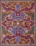 Fresco in prayer chamber.