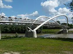 Tiszavirág bridge in Szolnok