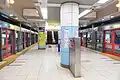 Namboku Line platforms, 2022