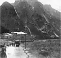 Northern end of the original military railway. The Austrian supply base is within the fort.
