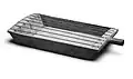 Unidentified type E trough zither, Democratic Republic of Congo, late 19th century. 13 x 6 in. (33 x 15.2 cm). Type E.