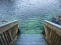 Stairs heading into the springs
