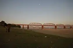 The Ava and Yadanabon bridges, connecting Sagaing and Mandalay