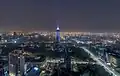 UAP Old Mutual Tower in the Nairobi night skyline