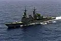 USS Fletcher in the Pacific Ocean on 23 July 1998