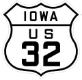 U.S. Highway 32 marker