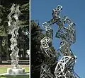 "Unraveling Colllagen" sculpture of Colagen