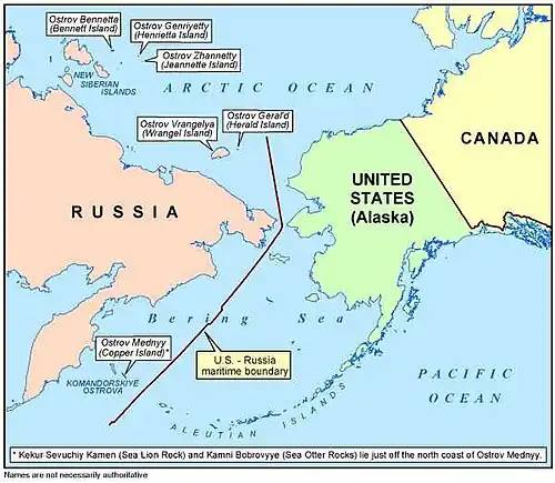 Maritime boundary sketch