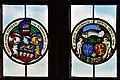 stained glass windows, the right section is dedicated to Berta and Jakob Heusser-Staub