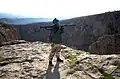 Peshmerga fighter aiming through an RPG-7 in Sinjar.