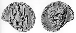 Seal of King Valdemar II of Denmark (1219) of Estonia, Duchy Of (1219–1346)