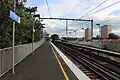 Southbound view from Platform 1, May 2018