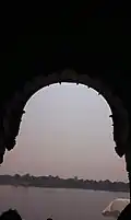View of the Narmada from Fort of Maheshwar