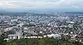 View of the Skopje Fortress (right-center) from Vodno