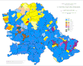 Ethnic map of Vojvodina by settlements, 2002