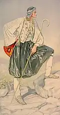 Traditional dress (Vraka) of Skyros