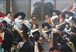 Banquet of the officers of the Calivermen Civic Guard, Haarlem – Frans Hals