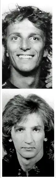 Black and white photos of Waldorf and Martin