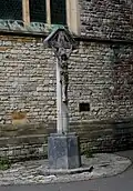 The war memorial outside the church.