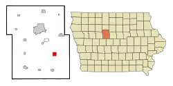 Location of Lehigh, Iowa