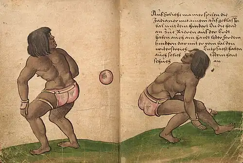 Indigenous people playing ball p. 10-11
