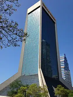 The Wells Fargo Center is one of the city's most iconic buildings