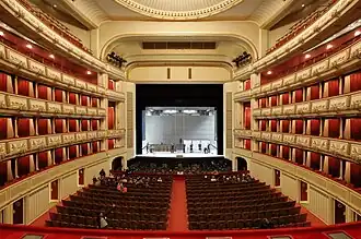 View from the auditorium to the stage