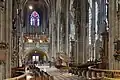 Nave with organ and pulpit
