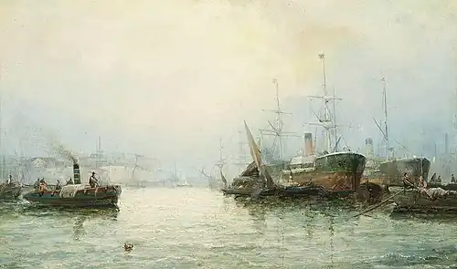 A Misty Morning on the Thames