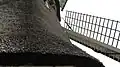 Close-up of the windmill wall
