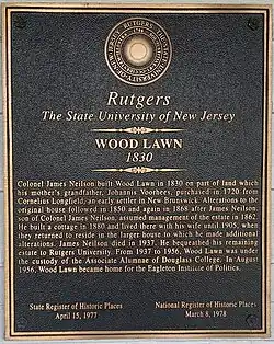 NRHP plaque