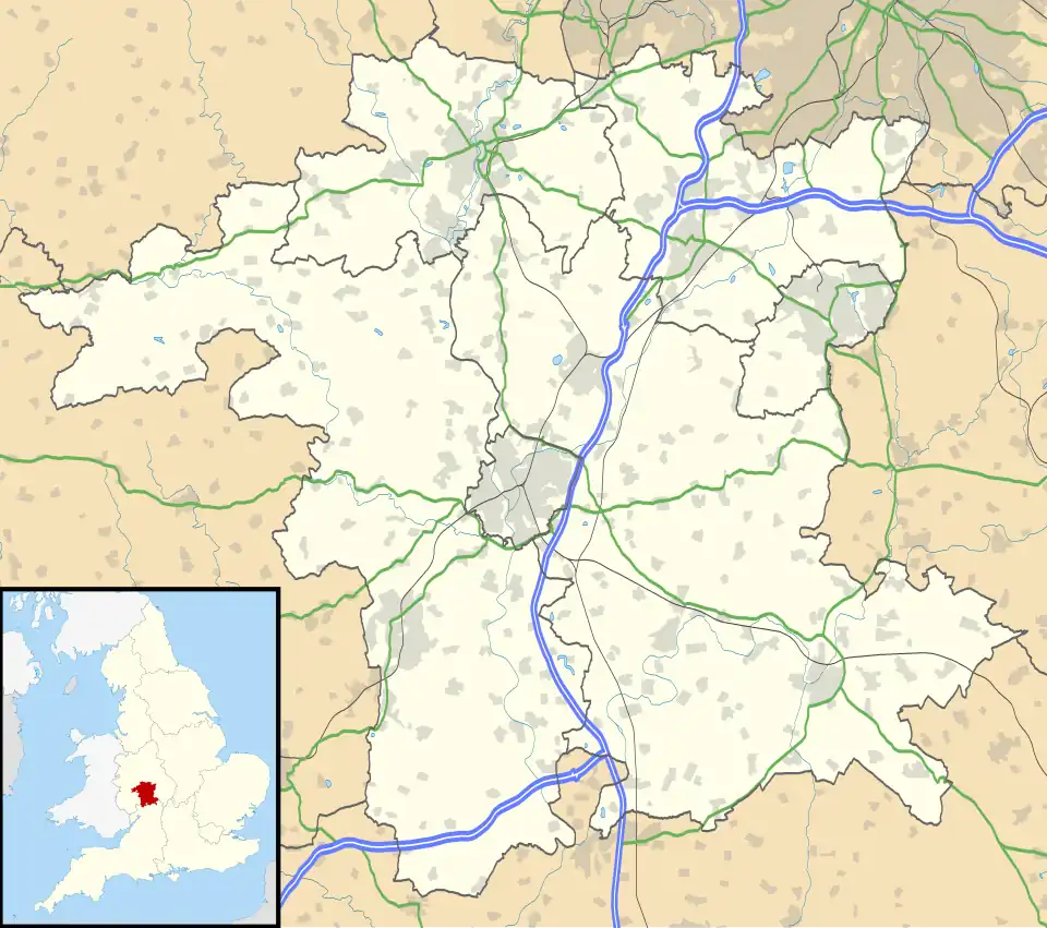 Kidderminster is located in Worcestershire