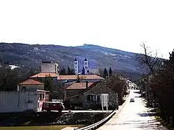 Zagvozd in 2009, view from the Franjo Tuđman Street.