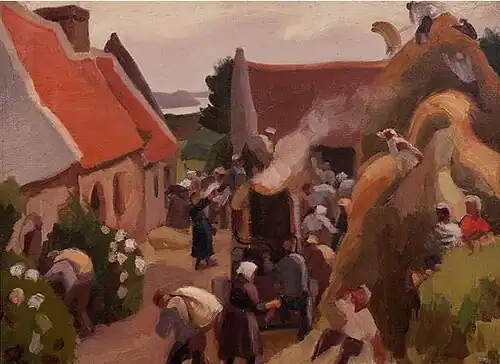 Threshing Wheat