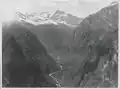 Aerial image of the upper valley, May 1954.