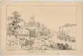 Ink and wash drawing of Jefferson City