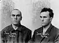 Carl Panzram, under the alias Jefferson Davis mugshot at Deer Lodge State Prison, Montana 1913
