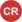A red disk with "CR" in white
