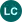 A dark green disk with "LC" in white